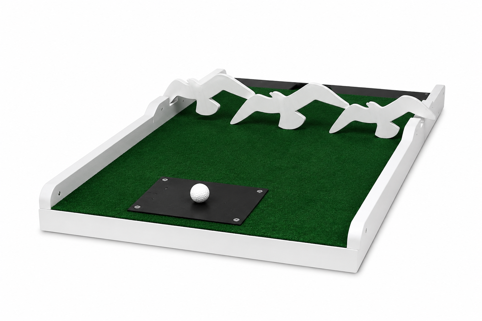 Seagull silhouette mini golf obstacle